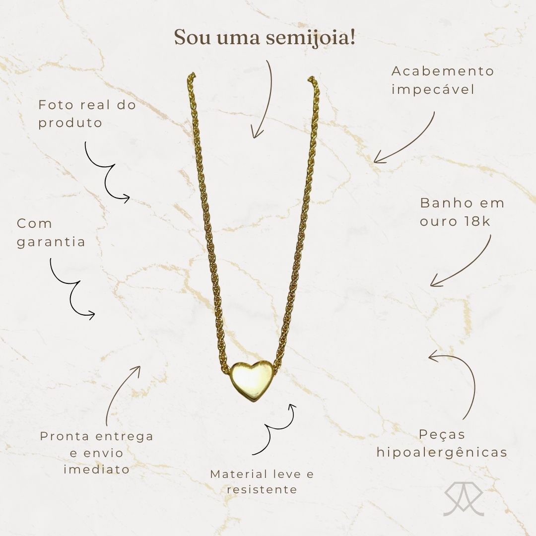 Gargantilha com Coração - Imagem 5