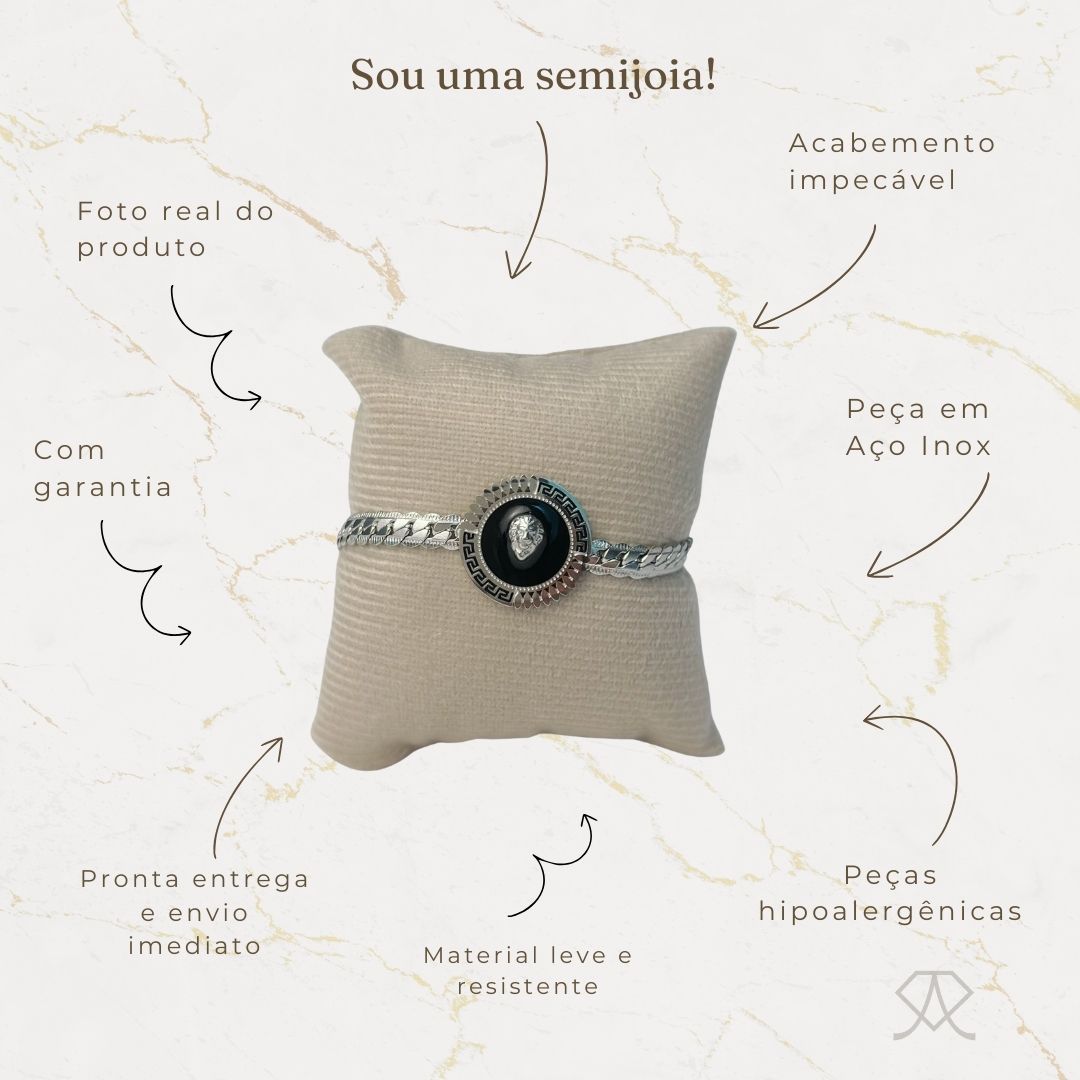 Pulseira Escamas Brasa Leão - Imagem 6