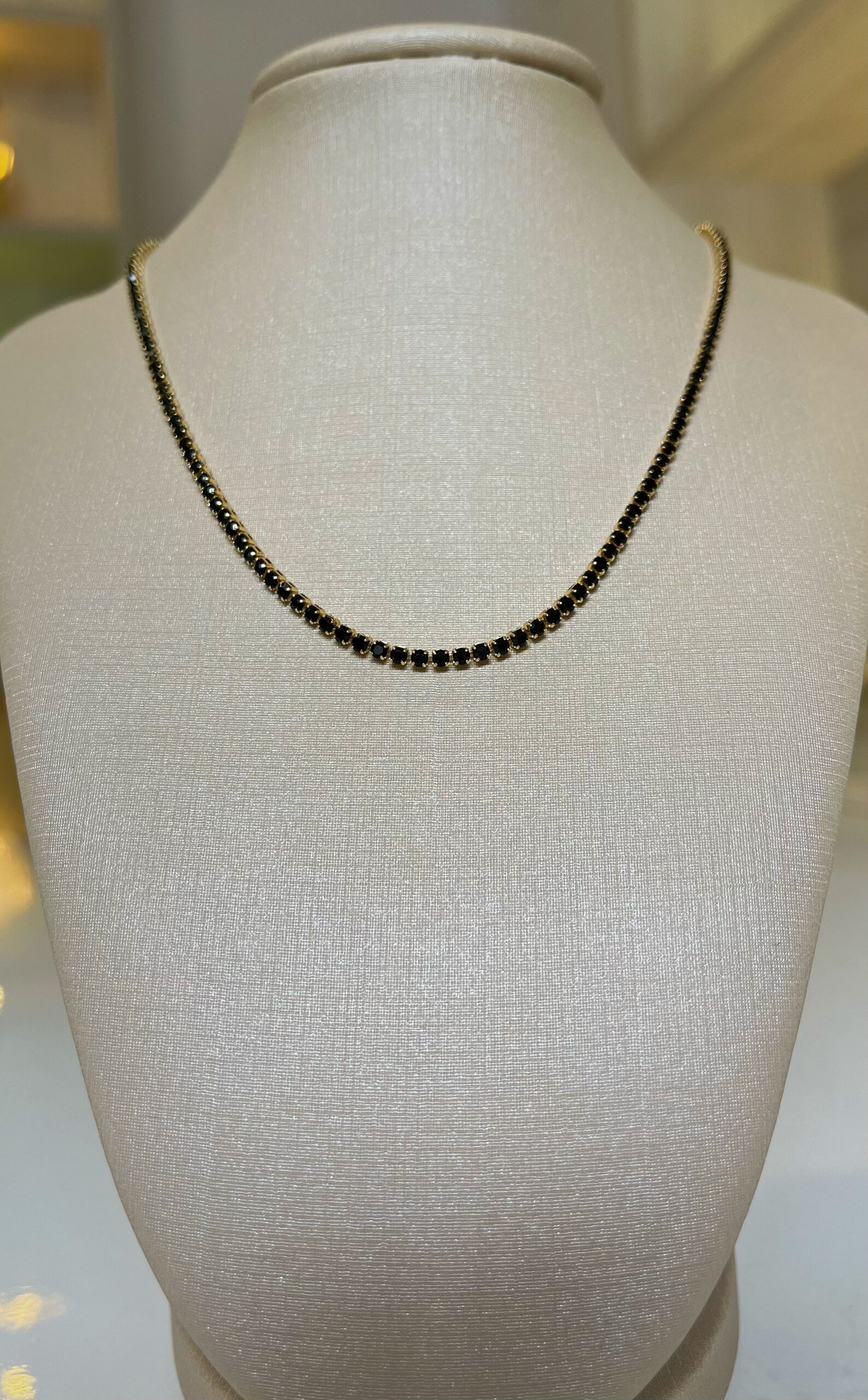 Chocker Zircônia Preto 35Cm - Imagem 2