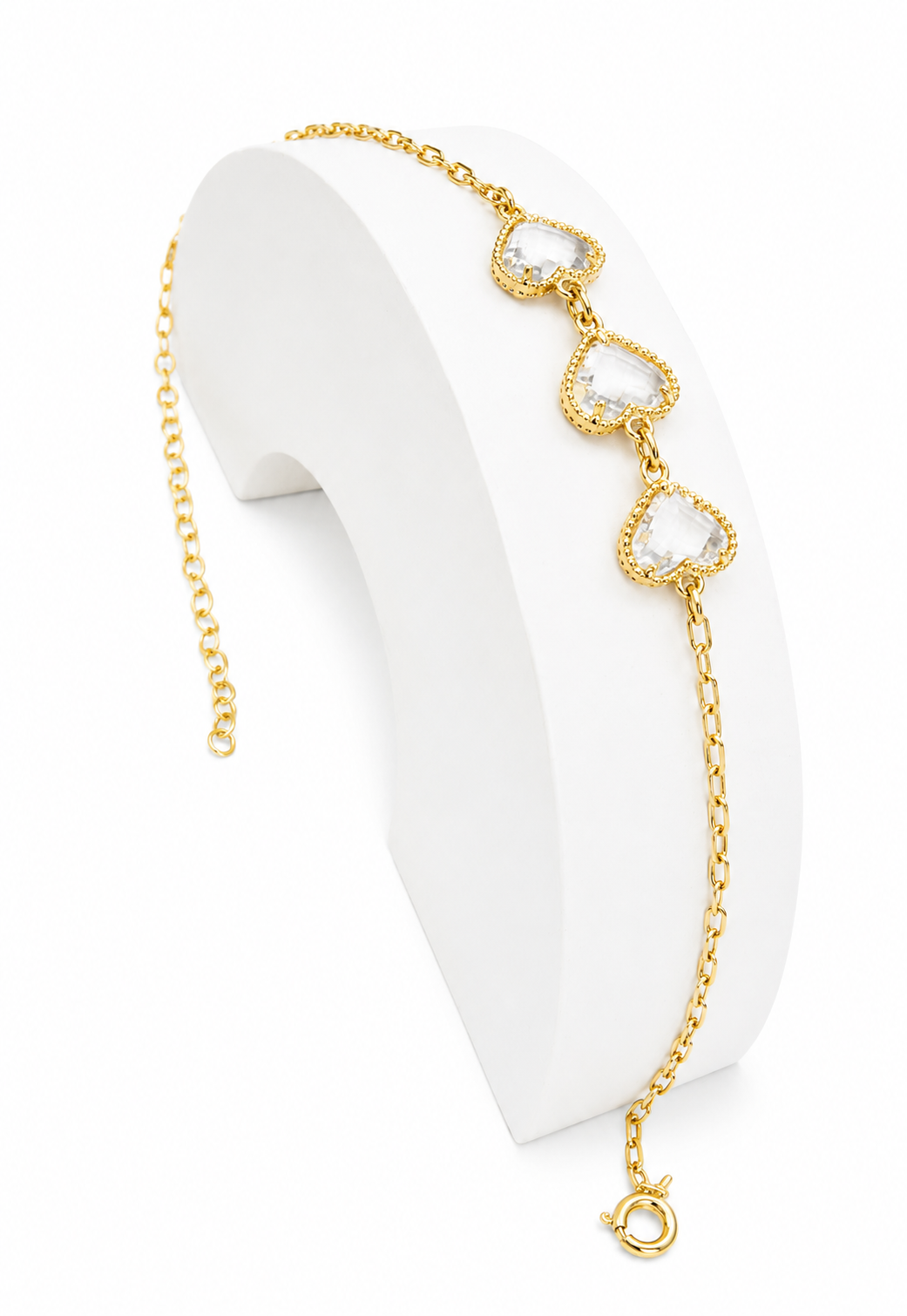 Pulseira Cartier 3 Corações